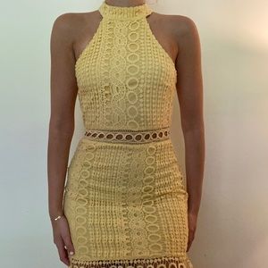 Charlotte Russe Lemon Yellow Mini Dress